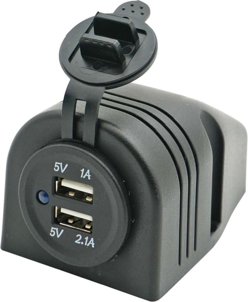 USB uttak- dobbel, utenpåliggende - Bilde 1