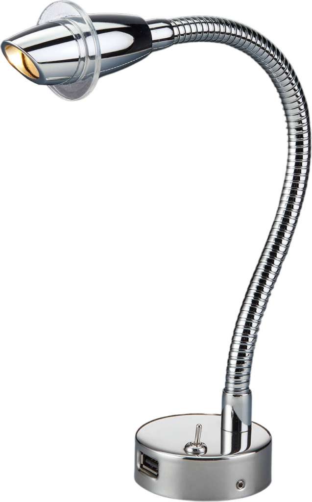 1852 Cygnus LED-lampe m/bryter og USB - Bilde 1