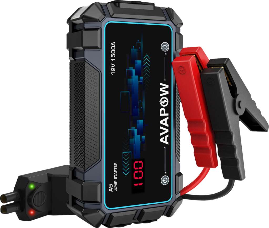 Avapow Jumpstarter A9 12V 1500 A 8000 mAh - Bilde 1