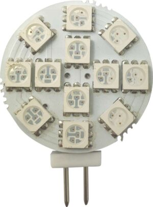 1852 LED G4 Spot Sidepin rød/varmhvit 2-pk