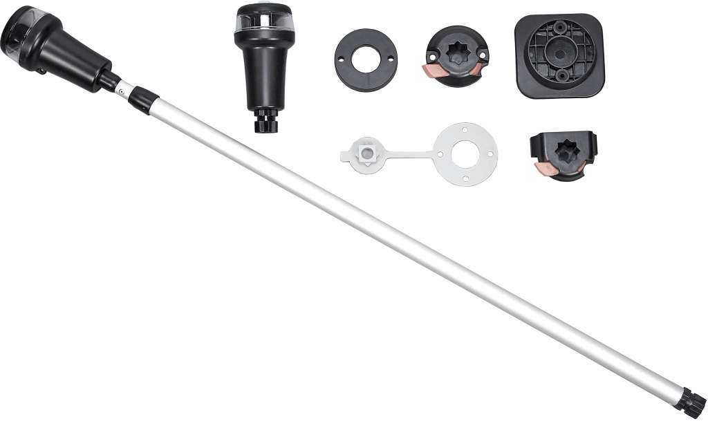 Batterilanterne LED, sett m/mast - Bilde 1