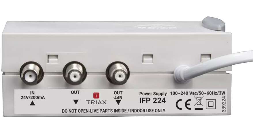 Triax Filter/splitter, 2 utganger, 12/220V - Bilde 1