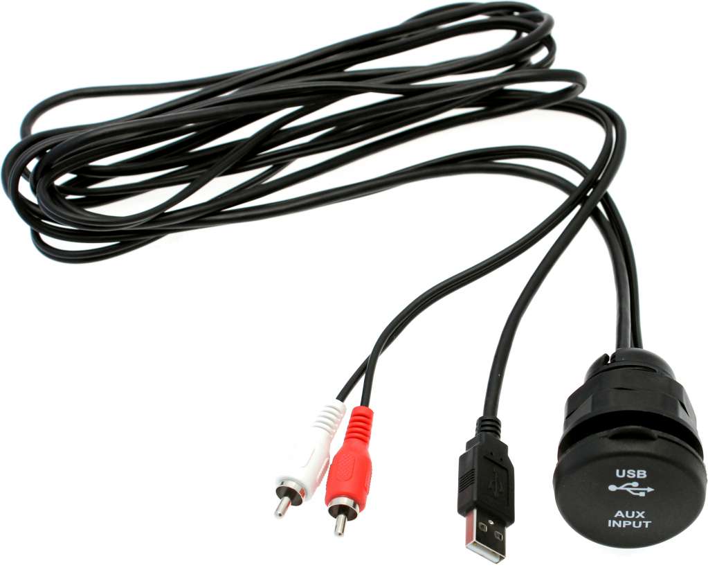 USB/AUX forlengerkabel med uttak - Bilde 1