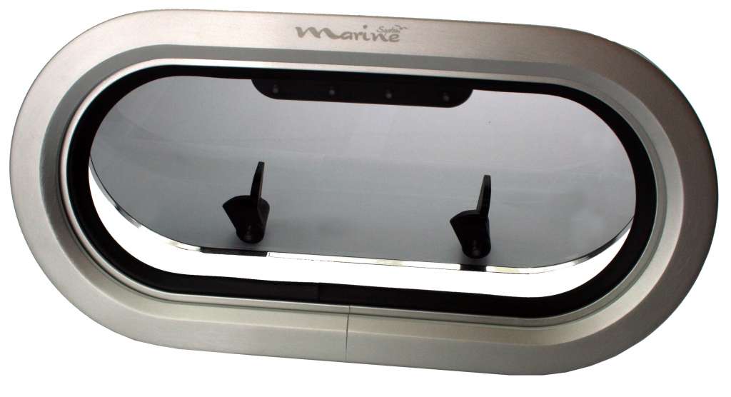 Portlight i aluminium, oval - Bilde 1