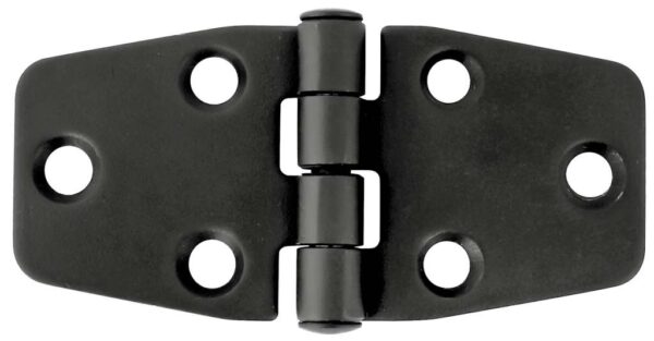 1852 Hengsel 37 x 76 mm syrefast sort