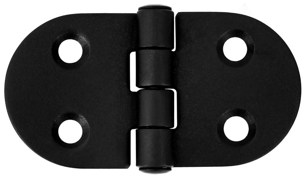 1852 Hengsel 40 x 74 mm syrefast sort - Bilde 1