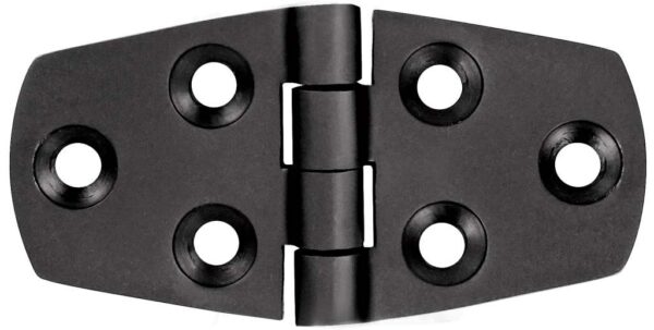 1852 Hengsel 76 x 39 mm syrefast sort