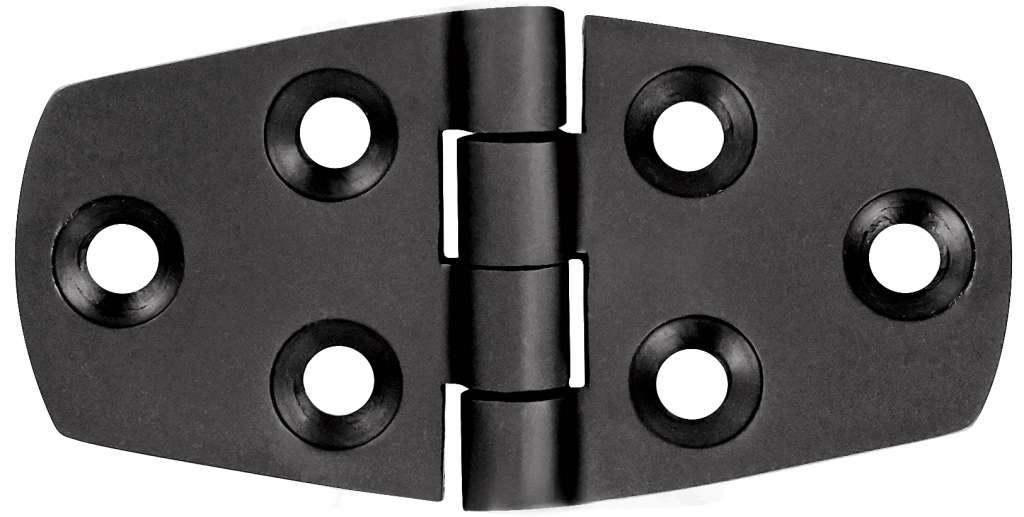 1852 Hengsel 76 x 39 mm syrefast sort - Bilde 1