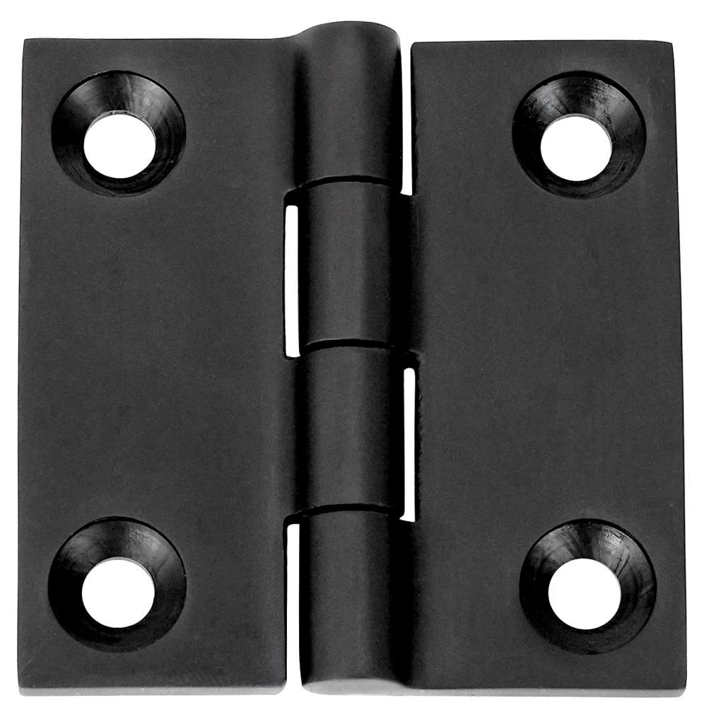 1852 Hengsel 51 x 51 mm syrefast sort - Bilde 1