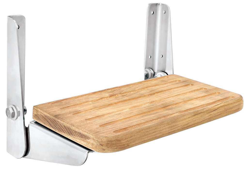 1852 Trinn nedfellbart Teak 300mm - Bilde 1