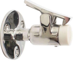 1852 Dørholder sort i rustfritt stål