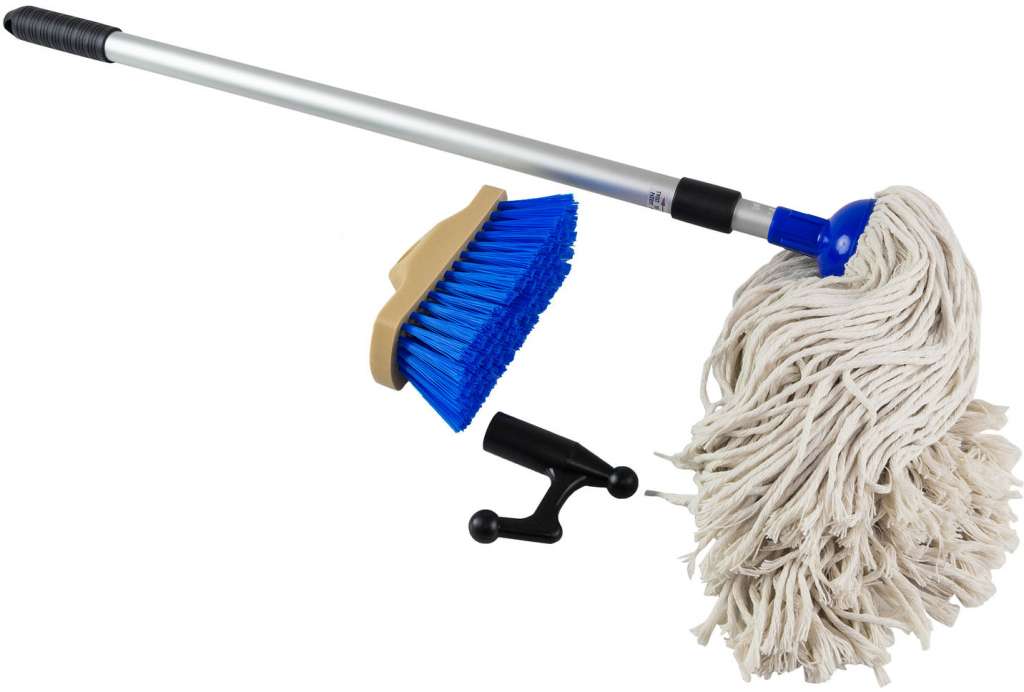 Vaskesett/båtshake børste-mopp - Bilde 1