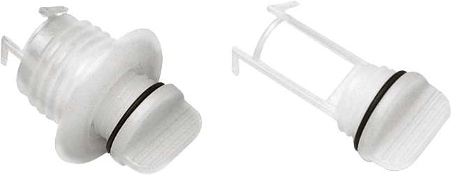 Lenseplugg nylon hvit - Bilde 1