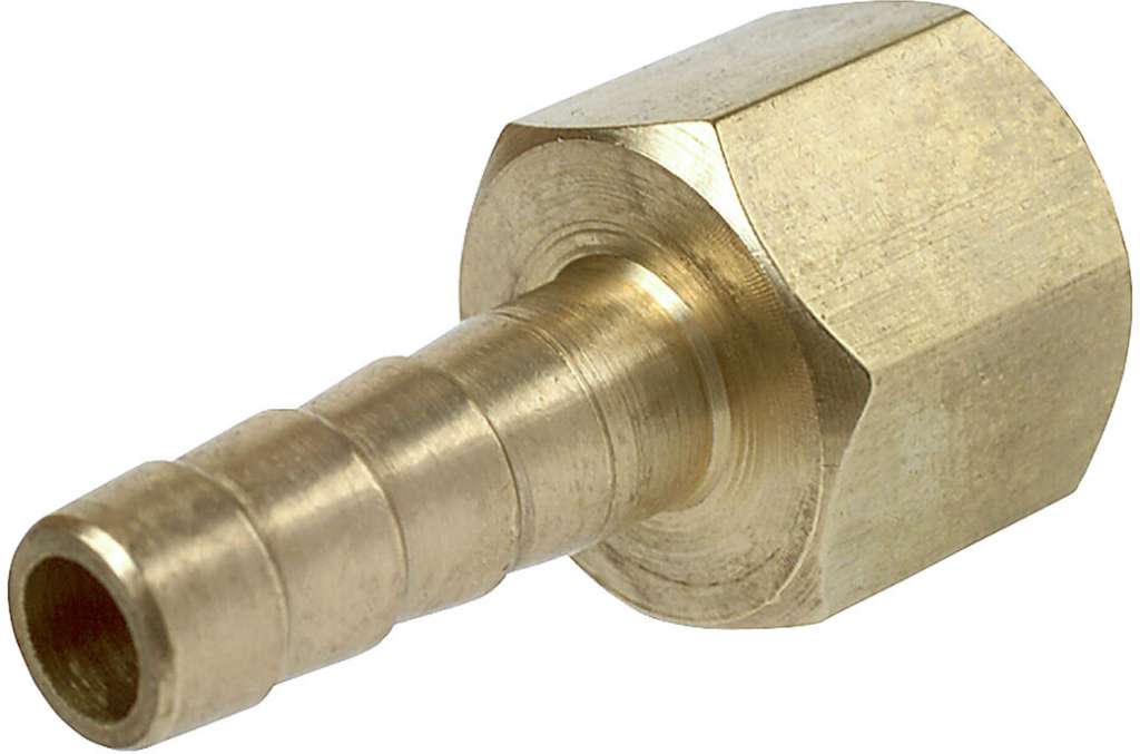 Slangekopling slange Ø8 mm - 1/4" innv. gjenger - Bilde 1