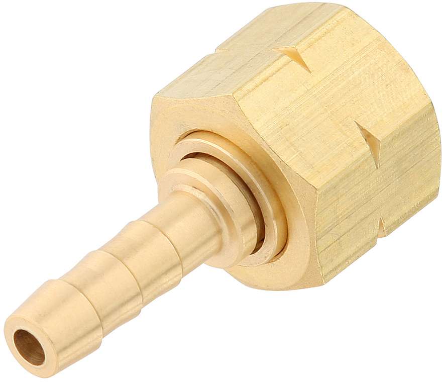 Slangekopling, 8 mm med mutter - 1/4