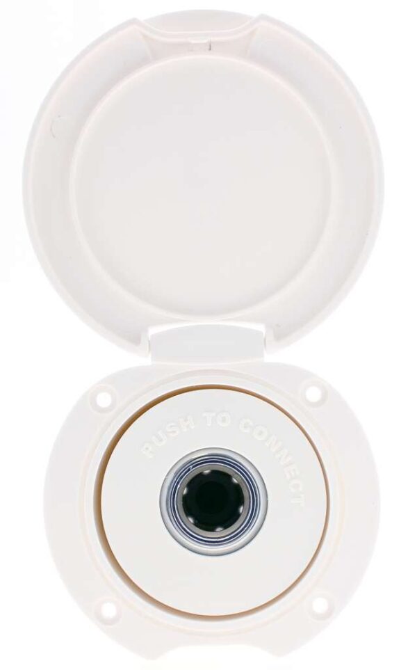 Vannkontakt m/hurtigkobl, f/flushmont 90 grader