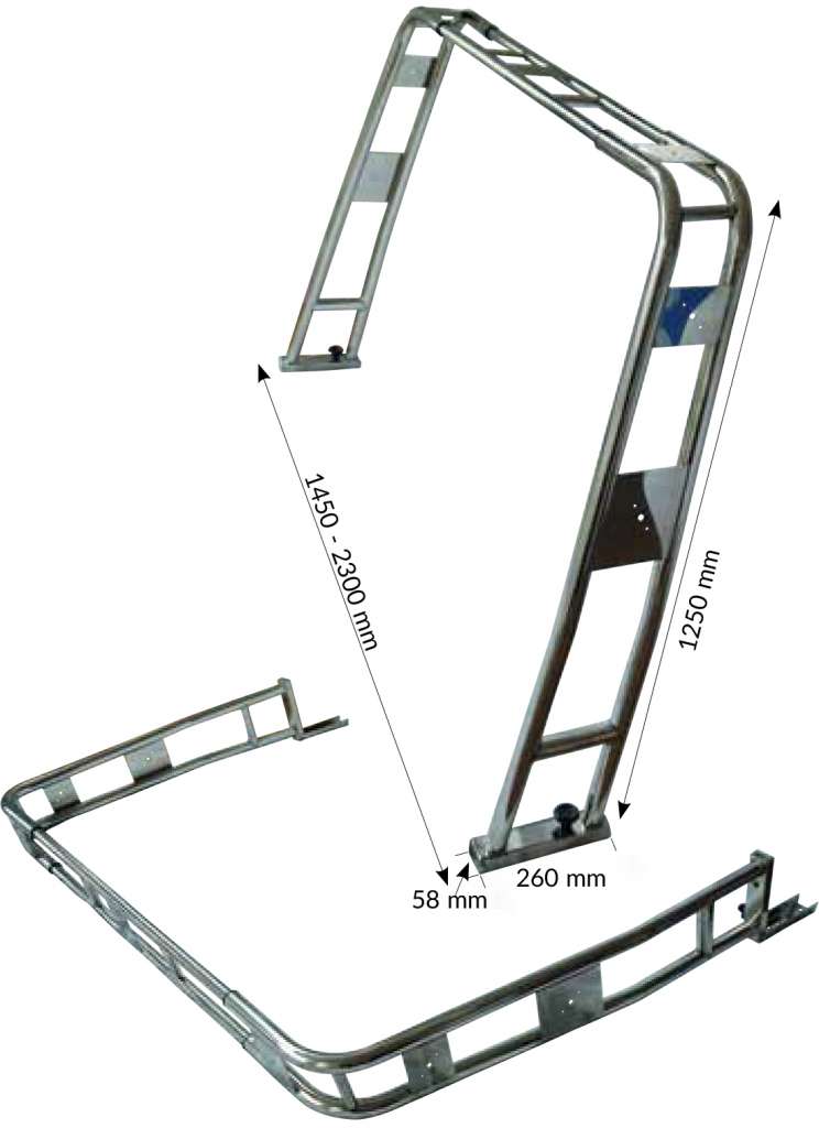 Targabøyle 316 m/vippebeslag - Bilde 1