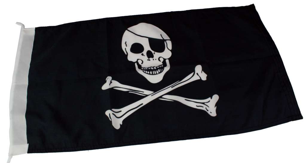 Piratflagg 30 x 54 cm - Bilde 1