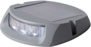1852 Bryggelys/vegglys alu LED m/solcelle