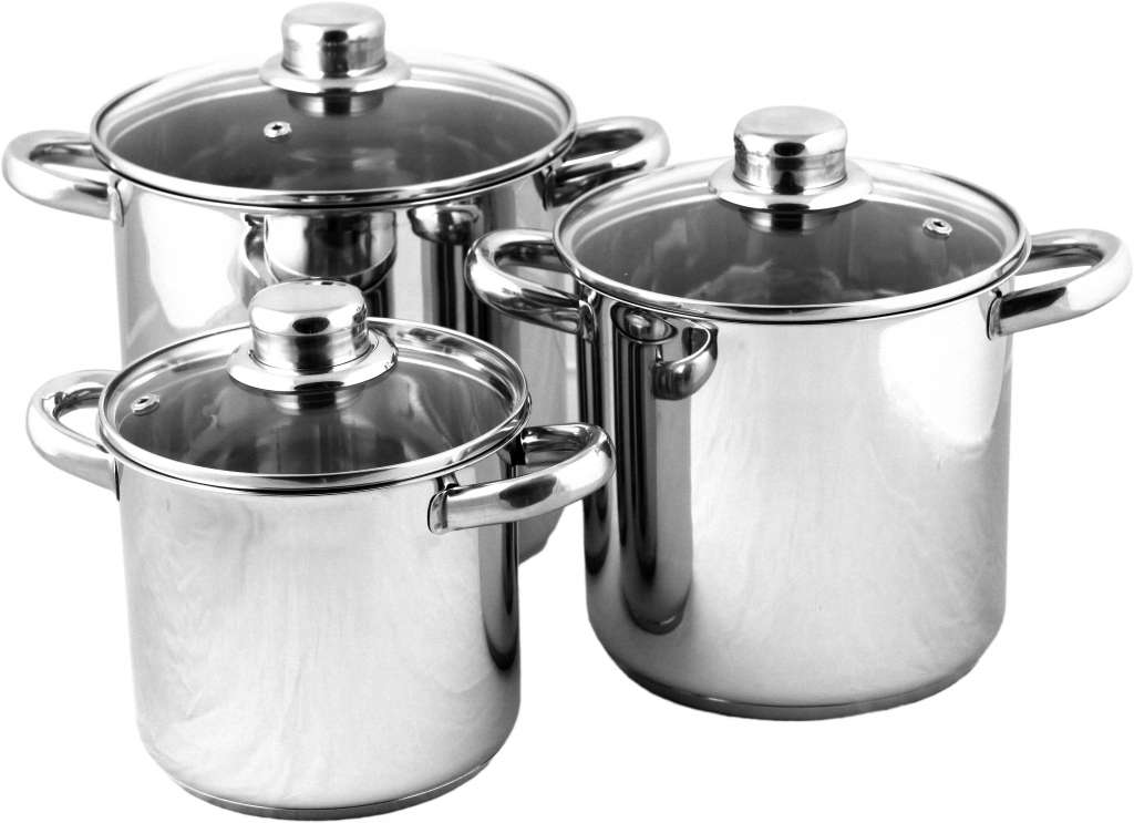 Grytesett 3 stk, gass/induksjon - Bilde 1