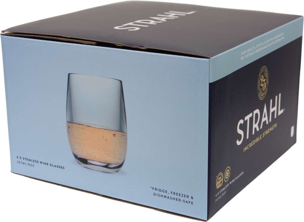 Strahl Vinglass u/stett gavepakke 247ml 4 stk - Bilde 1