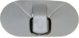 D-ring med feste, PVC, grå