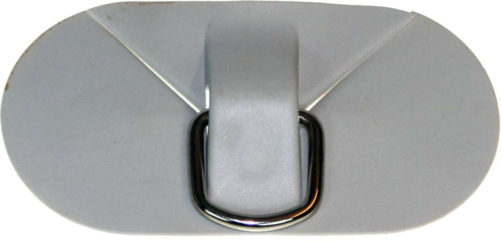 D-ring med feste, PVC, grå - Bilde 1