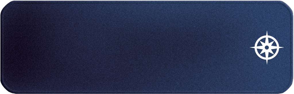 1852 Matte Kompass Løper 45 x 150 cm - Bilde 1