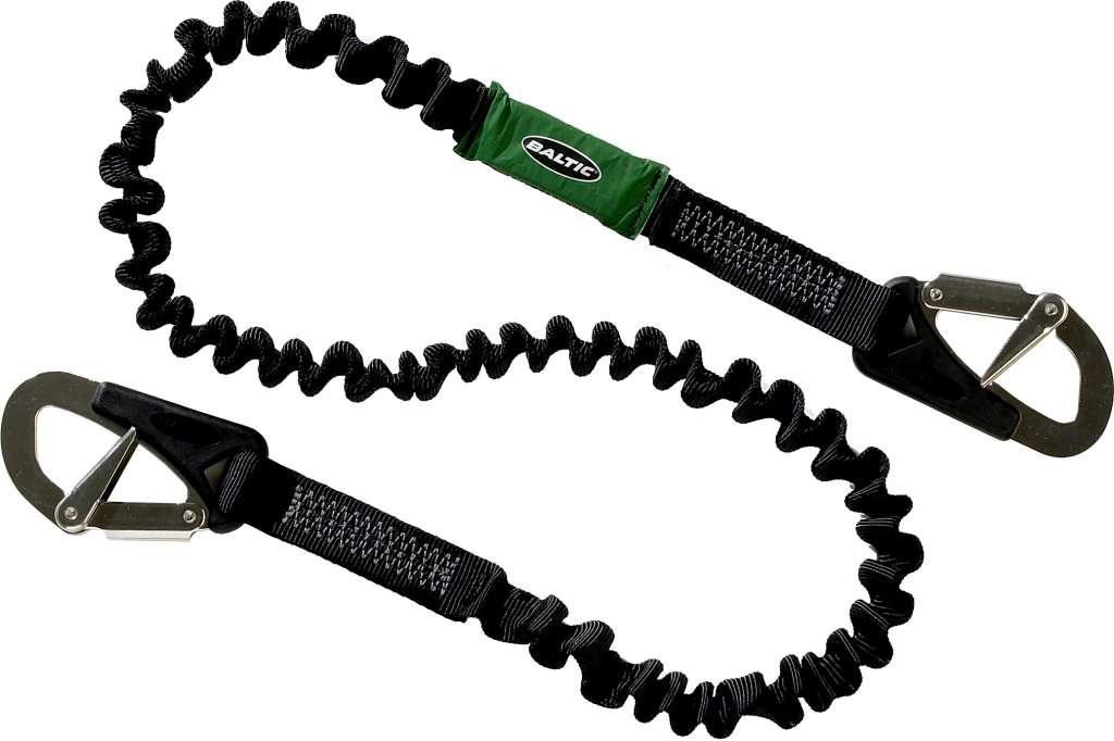 Baltic Sikkerhetsline, elastisk, 2 kroker, 2 m - Bilde 1