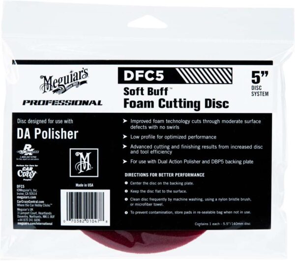Meguiars Cutting Disc 5" rød