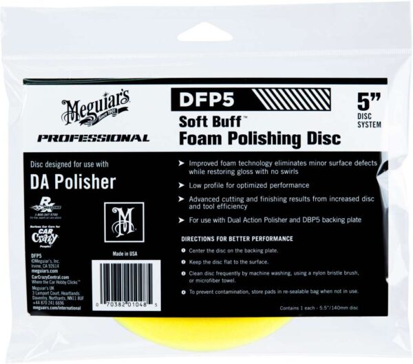 Meguiars Polishing disc 5" gul