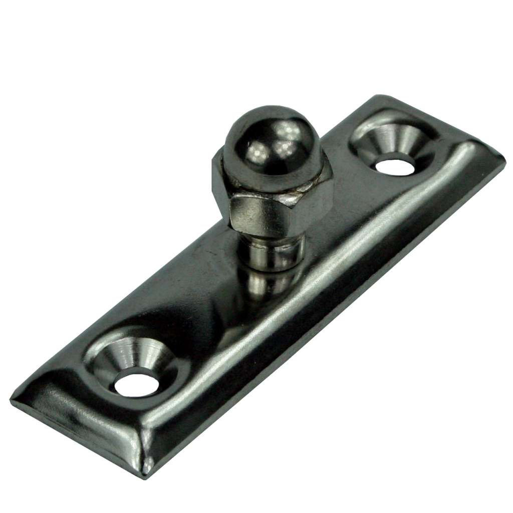 Kalesjebeslag syrefast sideplate m/mutter - Bilde 1