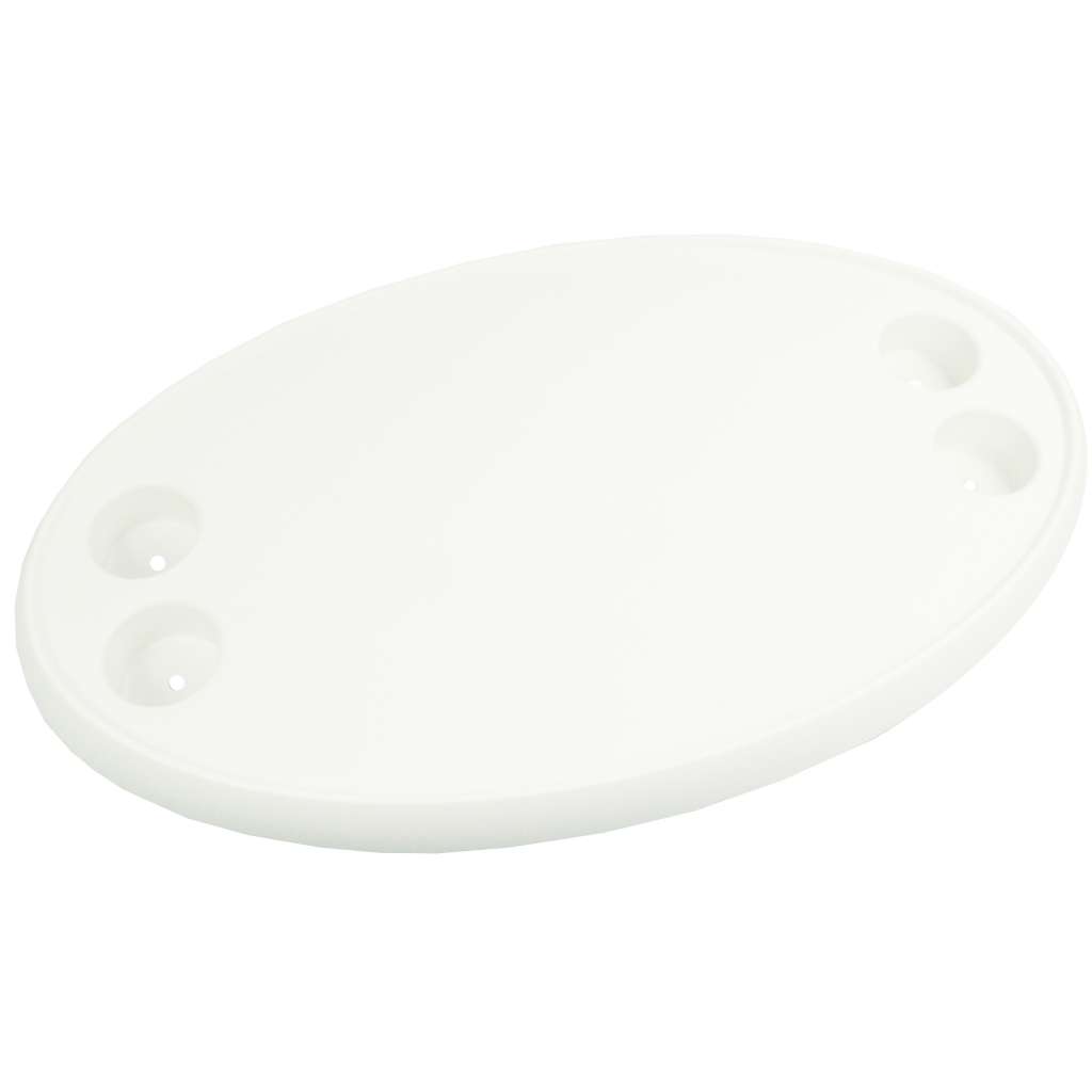 Bordplate, oval med 4 flaskeholdere - Bilde 1