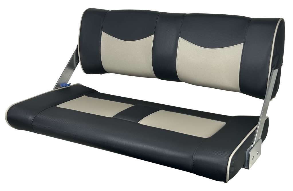 Båtstol ST90 Flip back sort lys grå - Bilde 1