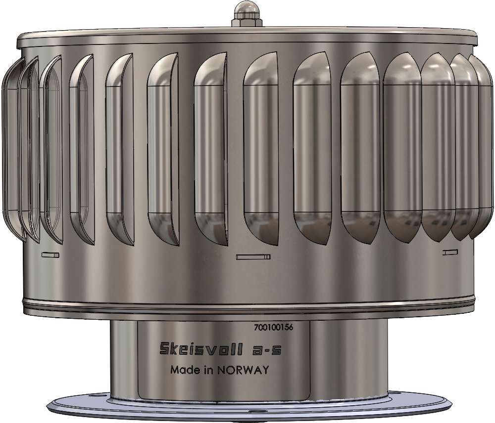 Rotorventil, vinddrevet Ø175 mm - Bilde 1