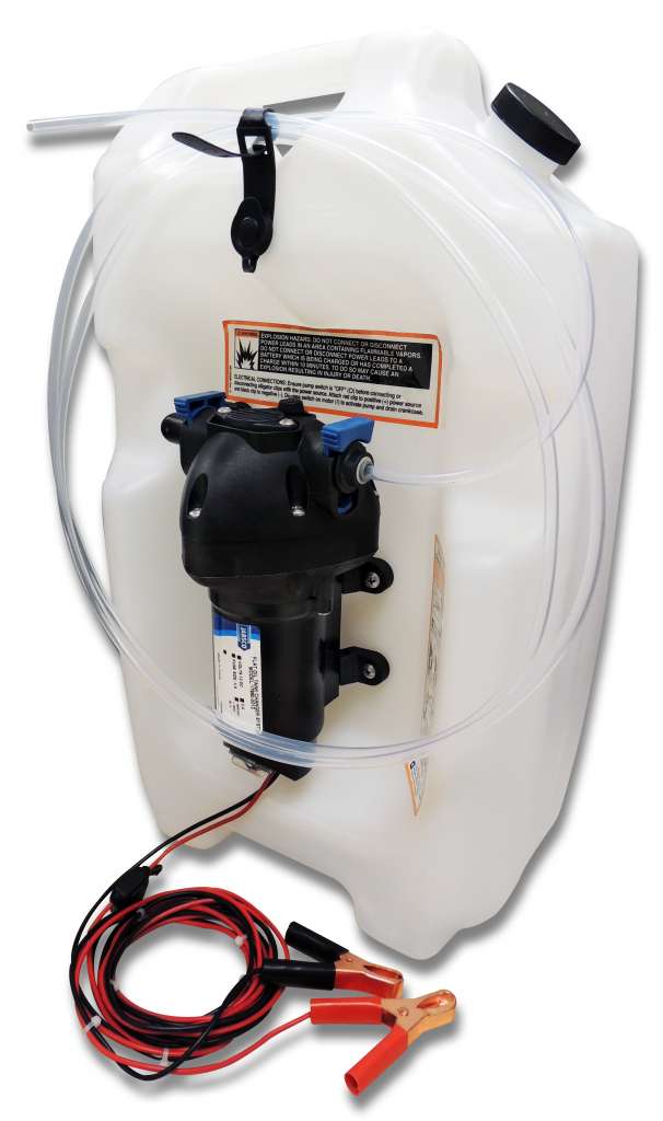 Jabsco Oljeskiftpumpe med tank 12V - Bilde 1