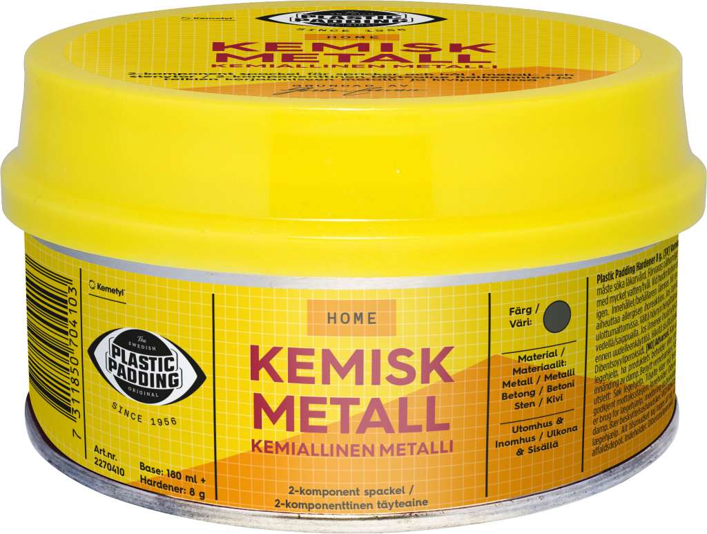 Plastic Padding Kjemisk metall  180 ml - Bilde 1