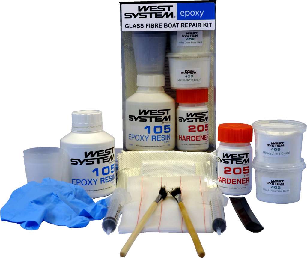 Komplett reparasjonssett for glassfiberbåter - Bilde 1