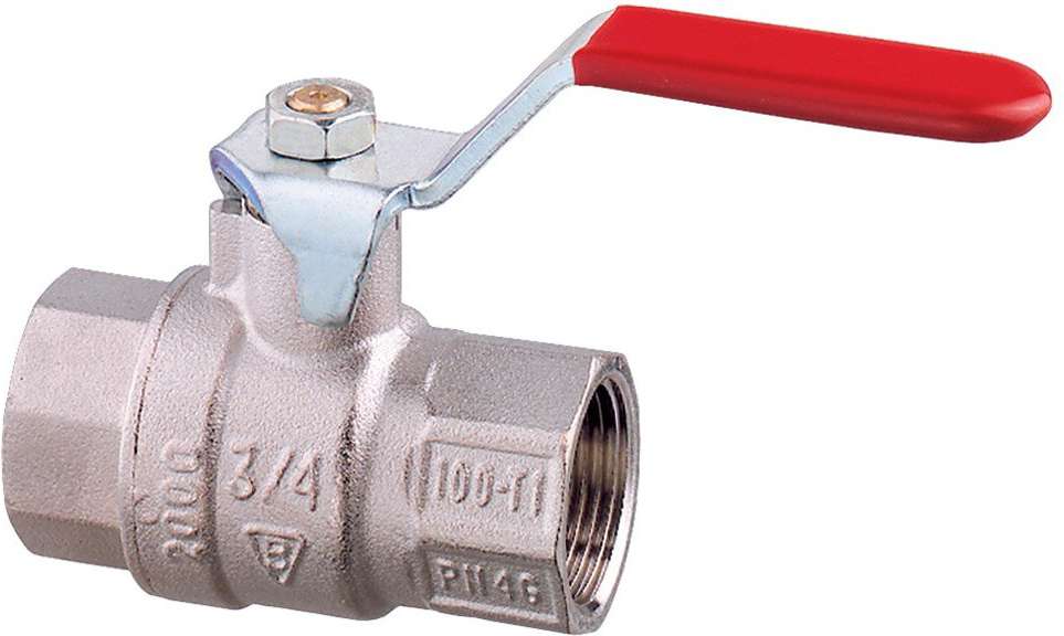 Kuleventil forkrommet messing 4" - Bilde 1