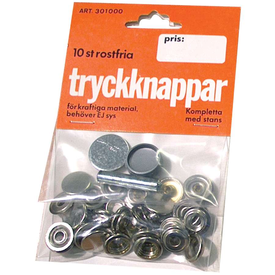Trykknapper - 10 stk - Bilde 1