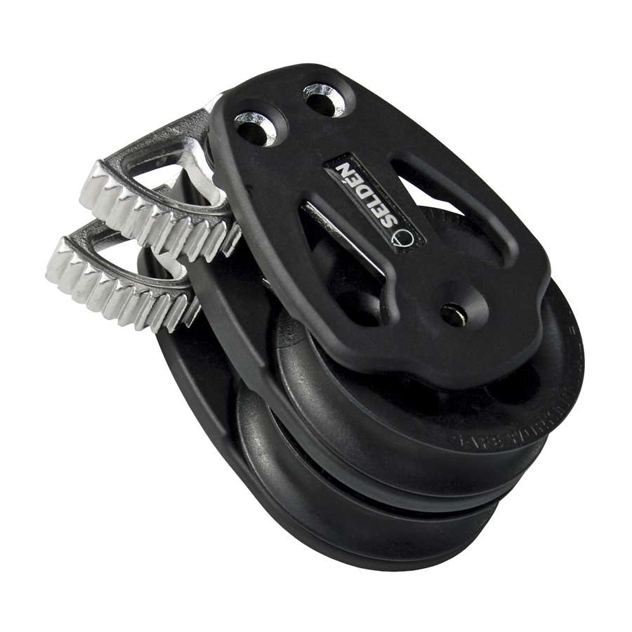 Seldén Blokk PBB60 fotblokk dobbel med lås - Bilde 1