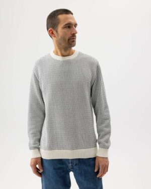 Matteo Crew Off White/ Navy - Bilde 3