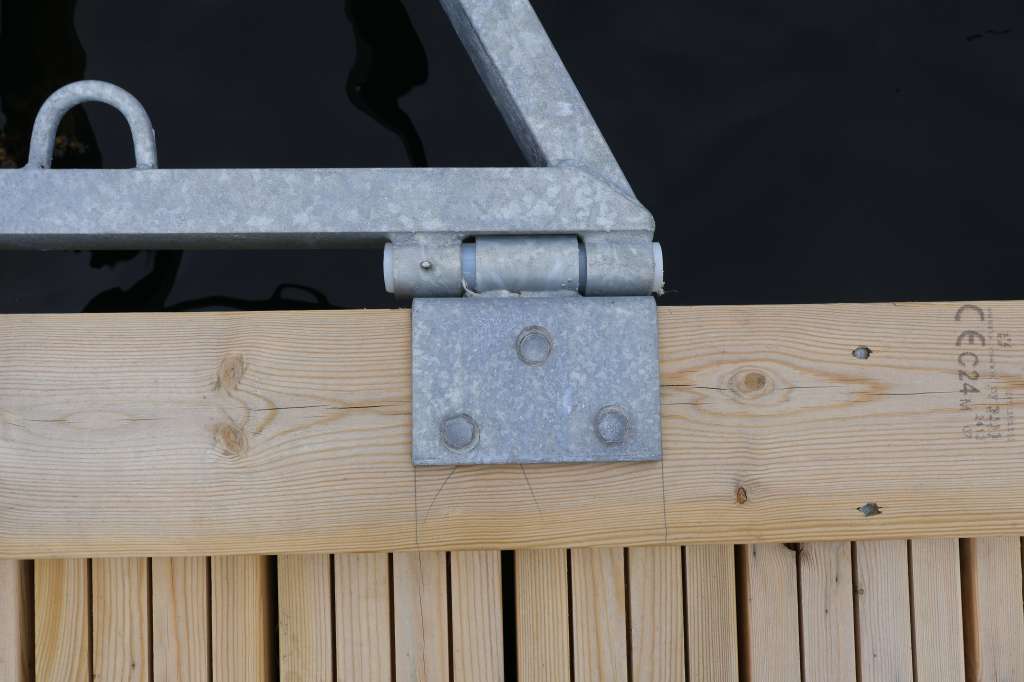 Vinkel hengsle med nylonbolt, par - Bilde 2