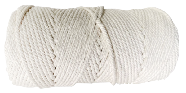Råtnetråde Bomull 4 mm, 100 m