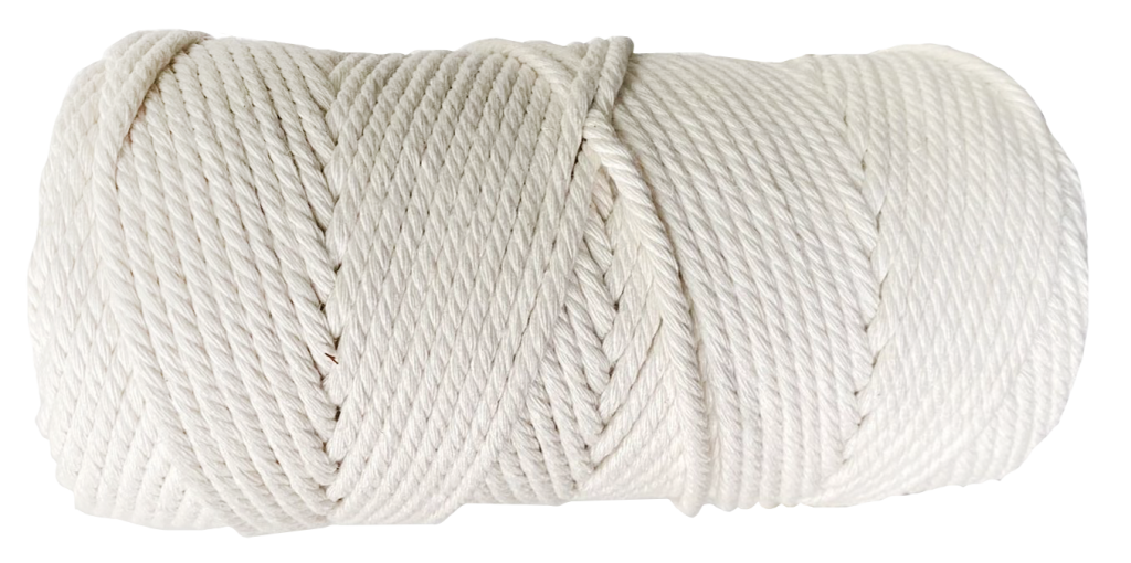 Råtnetråde Bomull 4 mm, 100 m - Bilde 1