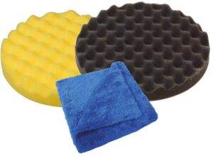 1852 Poleringskit m/klut og rubbing- og voksrondell 180 mm