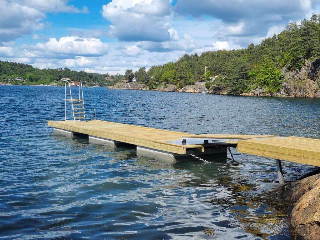 Flytebrygge betong/tre - Bilde 3