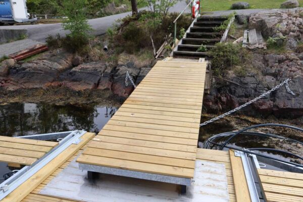 Landgang med tredekke