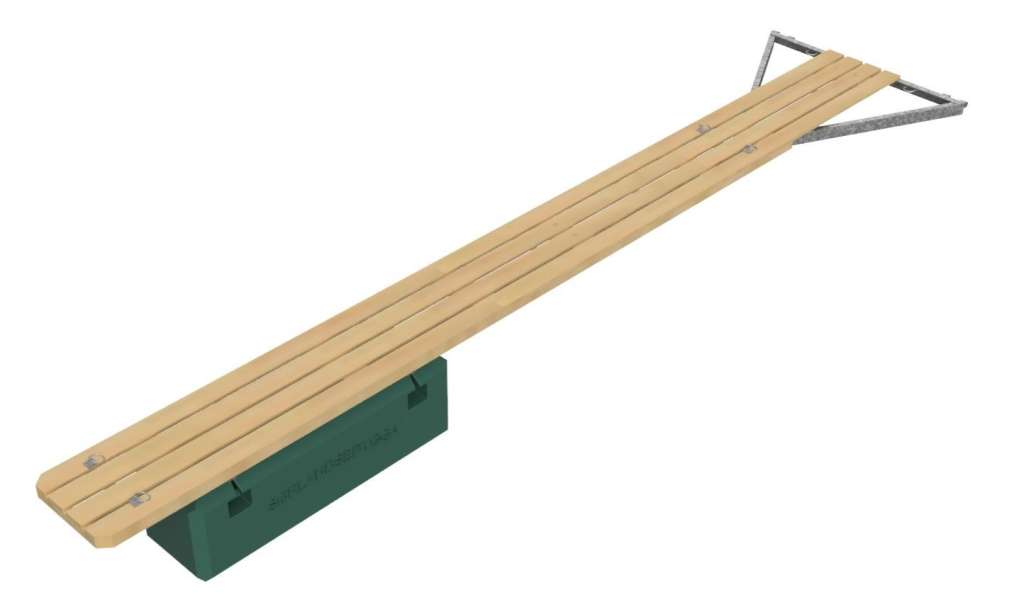 Gangbar utrigger med tredekke 5 m - Bilde 1