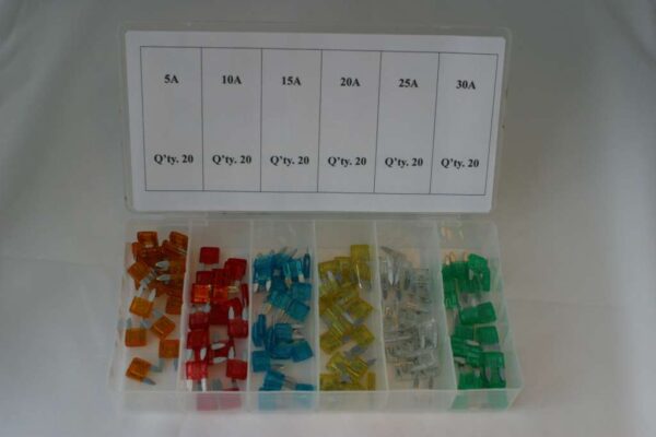 Mini Flatstift sikringer 120 deler